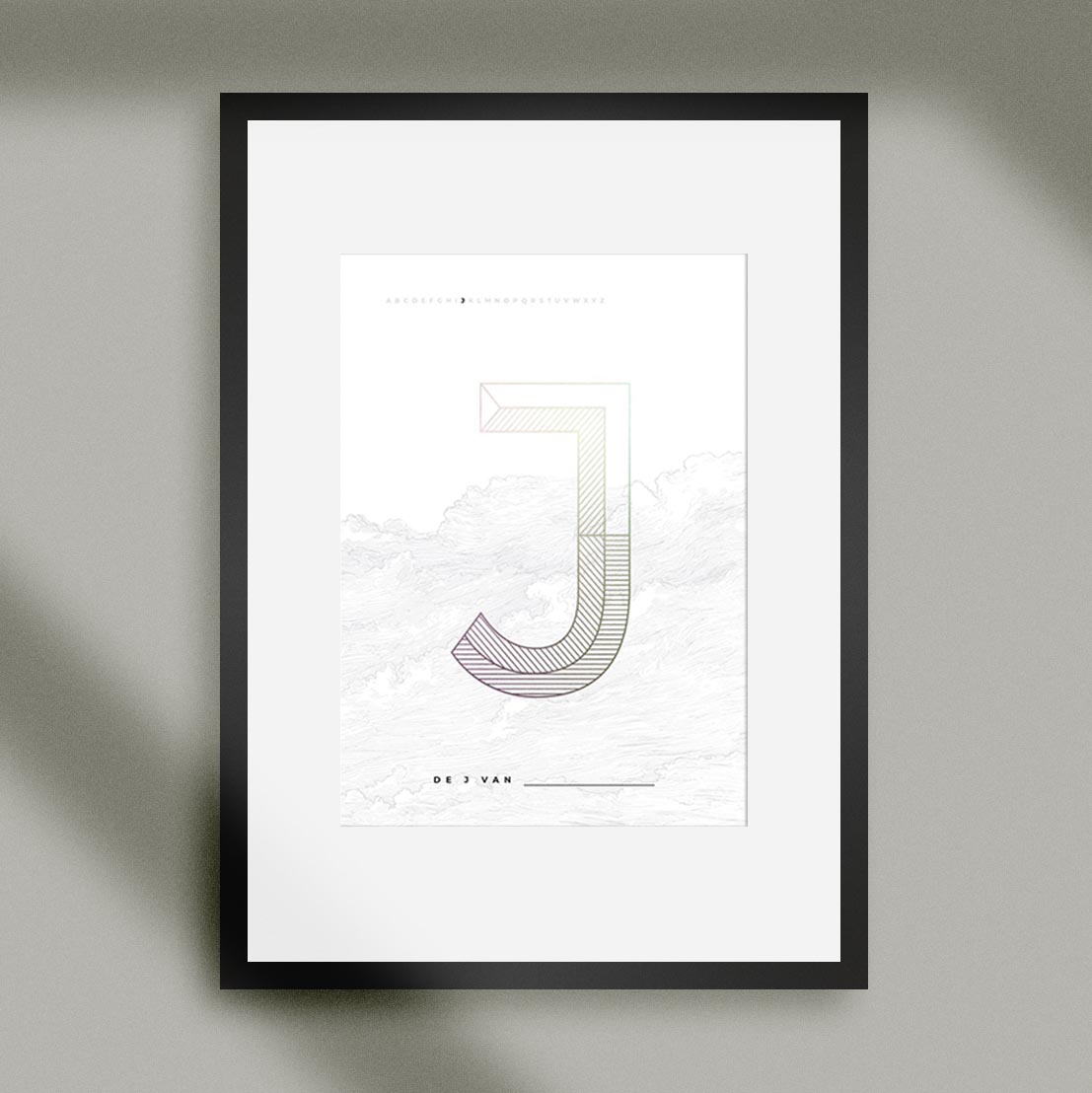 J - Alfabet - Poster