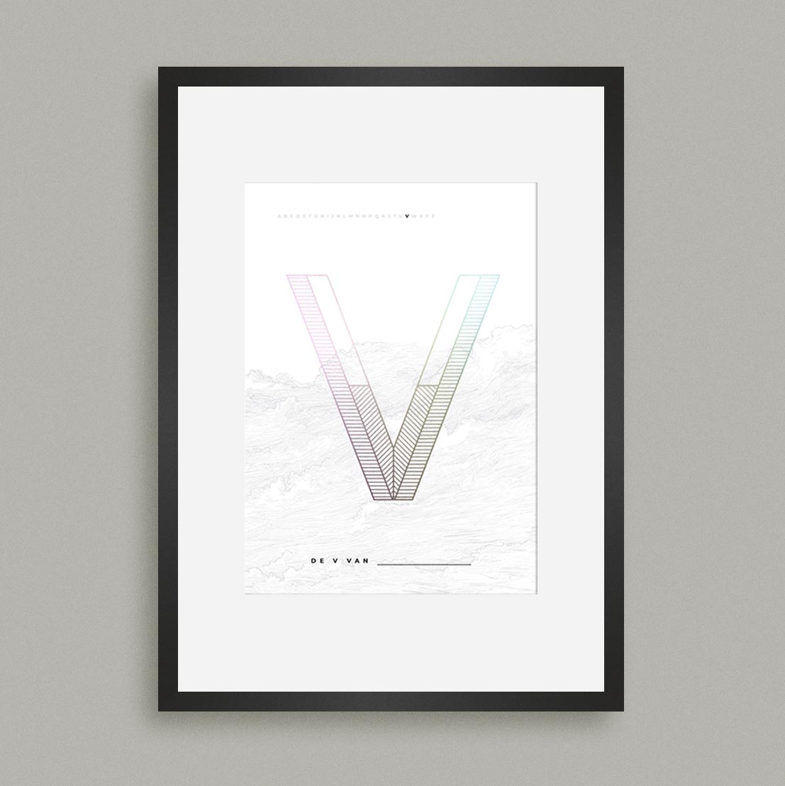 V - Alfabet - Poster