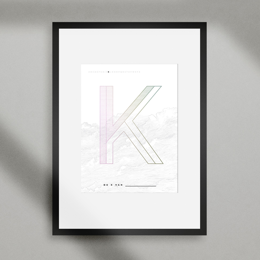 K - Alfabet - poster